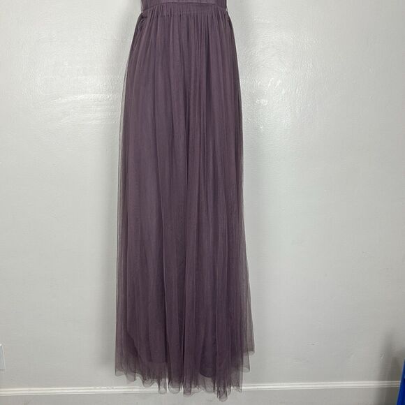 Jenny Yoo Size 12 Anabelle Convertible Tulle Gown Maxi Dress Lilac Dusty Purple - Picture 7 of 12